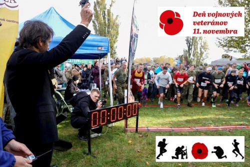 Štart behu na počesť vojnových veteránov